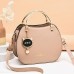 Women's Handbag Crossbody Bag Shoulder Bag PU Leather Daily Pendant Solid Color naturals Black Pink