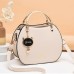 Women's Handbag Crossbody Bag Shoulder Bag PU Leather Daily Pendant Solid Color naturals Black Pink