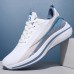 Men's Sneakers Sporty Look Flyknit Shoes Running Sporty Casual Outdoor Daily Tissage Volant Breathable Comfortable Slip Resistant Lace-up Black White Color Block Spring Fall