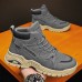 Men's Boots Work Boots Walking Casual Daily Leather Comfortable Booties / Ankle Boots Loafer Black Khaki Gray Spring Fall