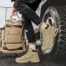 Men's Boots Work Boots Walking Casual Daily Leather Comfortable Booties / Ankle Boots Loafer Black Khaki Gray Spring Fall