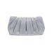 Women's Evening Bag Polyester Wedding Party Chain Solid Color Plain Silver Black Almond