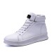 Men's Sneakers Skate Shoes High Top Sneakers Classic Casual Preppy Christmas Daily Xmas PU Breathable Non-slipping Wear Proof Lace-up Black White Red Summer Spring