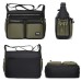 Men's Crossbody Bag Shoulder Bag Satchel Oxford Cloth Outdoor Daily Holiday Zipper Large Capacity Waterproof Lightweight Solid Color Color Block ArmyGreen Black Navy Blue