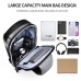 Men's Waterproof Oxford Waist Bag Chest Bag Pack with USB Charging & Lock Crossbody Bag Anti-theft Sling Shoulder Bags Messenger For Male