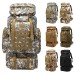 80L Tactical Backpack Waterproof Molle Camo Military Army Hiking Camping Backpack Travel Rucksack Outdoor Sports Climbing Bag