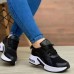 Women's Sneakers Plus Size Flyknit Shoes Outdoor Daily Camouflage Includes Replacement Ribbon Lace Embroidery Platform Wedge Heel Sporty Casual Minimalism Running Tennis Shoes Tissage Volant Lace-up