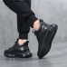 Men's Sneakers Comfort Shoes Casual Daily Faux Leather Warm Breathable Lace-up Black Brown Fall Winter