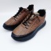 Men's Sneakers Comfort Shoes Casual Daily Faux Leather Warm Breathable Lace-up Black Brown Fall Winter