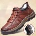 Men's Boots Retro Winter Boots Walking Casual Daily Leather Comfortable Booties / Ankle Boots Loafer and Wallet khaki Spring Fall