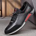 Men's Sneakers Oxfords Casual Shoes British Style Plaid Shoes Comfort Shoes Walking Vintage Business Casual Daily Leather Breathable Comfortable Slip Resistant Lace-up Black White Blue Summer Fall