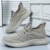 Men's Sneakers Fleece lined Walking Vintage Casual Outdoor Daily Leather Warm Height Increasing Comfortable Lace-up Black Beige Fall Winter