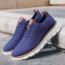 Men's Sneakers Casual Shoes Flyknit Shoes Walking Casual Outdoor Daily Mesh Breathable Comfortable Slip Resistant Lace-up Black White Blue Summer