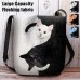 Women's Crossbody Bag Shoulder Bag Fluffy Bag Polyester Outdoor Daily Holiday Print Large Capacity Lightweight Durable Cat White Blue Orange