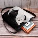 Women's Crossbody Bag Shoulder Bag Fluffy Bag Polyester Outdoor Daily Holiday Print Large Capacity Lightweight Durable Cat White Blue Orange