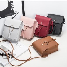 Women's Messenger Bag Sling Shoulder Bag Crossbody Bag Office & Career Solid Color Wine Red Black Pink