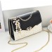 Women's Crossbody Bag PU Leather Office Daily Rhinestone Adjustable Durable Black White Red