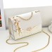 Women's Crossbody Bag PU Leather Office Daily Rhinestone Adjustable Durable Black White Red