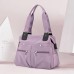 Women's Tote Shoulder Bag Hobo Bag Gym Bag Nylon Daily Holiday Zipper Large Capacity Waterproof Foldable Solid Color Orchid Black Light Green