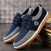 Men's Sneakers Casual Shoes Comfort Shoes Walking Vintage Casual British Outdoor Home Daily Canvas Breathable Lace-up Yellow Blue Color Block Summer Spring