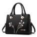 Women's Handbag Shoulder Bag Crossbody Bag Handbag PU Leather Office Daily Date Embroidery Solid Color Floral Print Black White Red