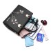 Women's Handbag Shoulder Bag Crossbody Bag Handbag PU Leather Office Daily Date Embroidery Solid Color Floral Print Black White Red