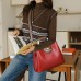 Women's Handbag Crossbody Bag Bucket Bag PU Leather Shopping Daily Zipper Large Capacity Waterproof Durable Solid Color Color Block dark brown Black Red