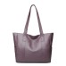 Women's Shoulder Bag PU Leather Office Shopping Daily Solid Color Floral Print claret Black Purple