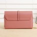 Women's Wallet Mobile Phone Bag Crossbody Bag PU Leather Daily Going out Zipper Plain Black Pink Dusty Rose