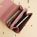 Women's Wallet Mobile Phone Bag Crossbody Bag PU Leather Daily Going out Zipper Plain Black Pink Dusty Rose