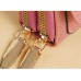 Women's Wallet Mobile Phone Bag Crossbody Bag PU Leather Daily Going out Zipper Plain Black Pink Dusty Rose