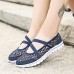 Women's Sneakers Flats Slip-Ons Plus Size Comfort Shoes Outdoor Daily Walking Solid Color Summer Flat Heel Round Toe Elegant Casual Minimalism Lace Faux Leather Elastic Fabric Loafer ZZ2013 light