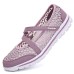 Women's Sneakers Flats Slip-Ons Plus Size Comfort Shoes Outdoor Daily Walking Solid Color Summer Flat Heel Round Toe Elegant Casual Minimalism Lace Faux Leather Elastic Fabric Loafer ZZ2013 light