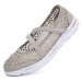 Women's Sneakers Flats Slip-Ons Plus Size Comfort Shoes Outdoor Daily Walking Solid Color Summer Flat Heel Round Toe Elegant Casual Minimalism Lace Faux Leather Elastic Fabric Loafer ZZ2013 light