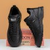 Men's Sneakers Walking Casual Daily PU Comfortable Booties / Ankle Boots Loafer Black Khaki Spring Fall