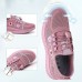 Women's Sneakers Flyknit Shoes Comfort Shoes Outdoor Daily Floral Embroidered Summer Flat Heel Round Toe Cute Casual Comfort Running Tissage Volant Elastic Band Black Pink Gray