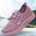 Women's Sneakers Flyknit Shoes Comfort Shoes Outdoor Daily Floral Embroidered Summer Flat Heel Round Toe Cute Casual Comfort Running Tissage Volant Elastic Band Black Pink Gray