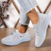 Women's Sneakers Flyknit Shoes Comfort Shoes Outdoor Daily Floral Embroidered Summer Flat Heel Round Toe Cute Casual Comfort Running Tissage Volant Elastic Band Black Pink Gray