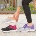 Women's Trainers Athletic Shoes Sneakers Flyknit Shoes Daily Color Block Flat Heel Sporty Casual Minimalism Running Tissage Volant Lace-up Black Purple Orange