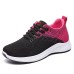 Women's Trainers Athletic Shoes Sneakers Flyknit Shoes Daily Color Block Flat Heel Sporty Casual Minimalism Running Tissage Volant Lace-up Black Purple Orange