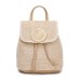 Women's Handbag Crossbody Bag Straw Bag Mini Backpack Rattan Straw Daily Beach Buttons Adjustable Breathable Lightweight Solid Color Folk Brown khaki Beige