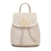 Women's Handbag Crossbody Bag Straw Bag Mini Backpack Rattan Straw Daily Beach Buttons Adjustable Breathable Lightweight Solid Color Folk Brown khaki Beige