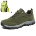 Men's Hiking Shoes Walking Shoes Shock Absorption Breathable Lightweight Soft Hiking Outdoor TPR Summer Spring Army Green Brown Grey and Backpack