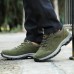 Men's Hiking Shoes Walking Shoes Shock Absorption Breathable Lightweight Soft Hiking Outdoor TPR Summer Spring Army Green Brown Grey and Backpack