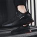 Men's Sneakers Running Shoes Cushioning Breathable Support Durable Running Road Running Rubber Tulle Spring Fall Black