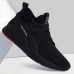 Men's Sneakers Running Shoes Cushioning Breathable Support Durable Running Road Running Rubber Tulle Spring Fall Black