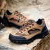 Men's Casual Shoes Sporty Look Hiking Sporty Outdoor Nylon Warm Slip Resistant Wear Resistance Lace-up Black Green khaki Fall Winter