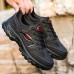 Men's Casual Shoes Sporty Look Hiking Sporty Outdoor Nylon Warm Slip Resistant Wear Resistance Lace-up Black Green khaki Fall Winter