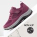 Women's Sneakers Plus Size Flyknit Shoes Platform Sneakers Outdoor Work Athletic Solid Color Summer Wedge Heel Round Toe Casual Comfort Running Hiking Tissage Volant Black Red Purple