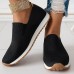 Women's Sneakers Plus Size Flyknit Shoes Platform Sneakers Outdoor Daily Travel Flat Heel Round Toe Fashion Sporty Casual Walking Tissage Volant Loafer Black White